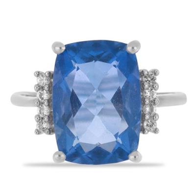 BUY STERLING SILVER COLOUR CHANGE FLOURITE GEMSTONE BIG STONE RING